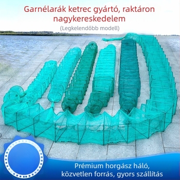 Garnéla ketrec és akvakultúrás háló