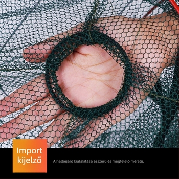 Összecsukható kétkamrás garnélaráka ketrec; rák- és homárhálók; akvakultúra számára megerősített nylonból