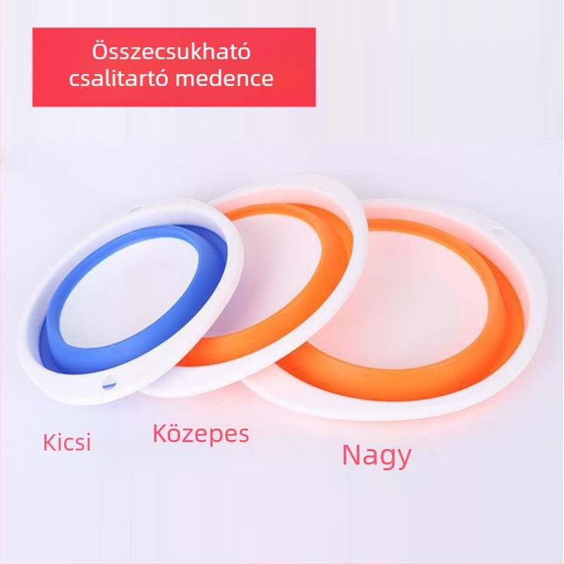 Összecsukható horgászcsali edény és keverőtál