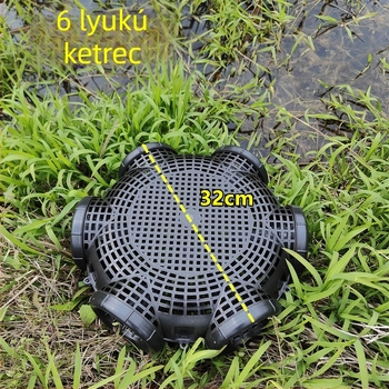 Többlyukas angolna-csali ketrec 3/6/8 lyukkal – csali angolnának, harcsának és garnéla
