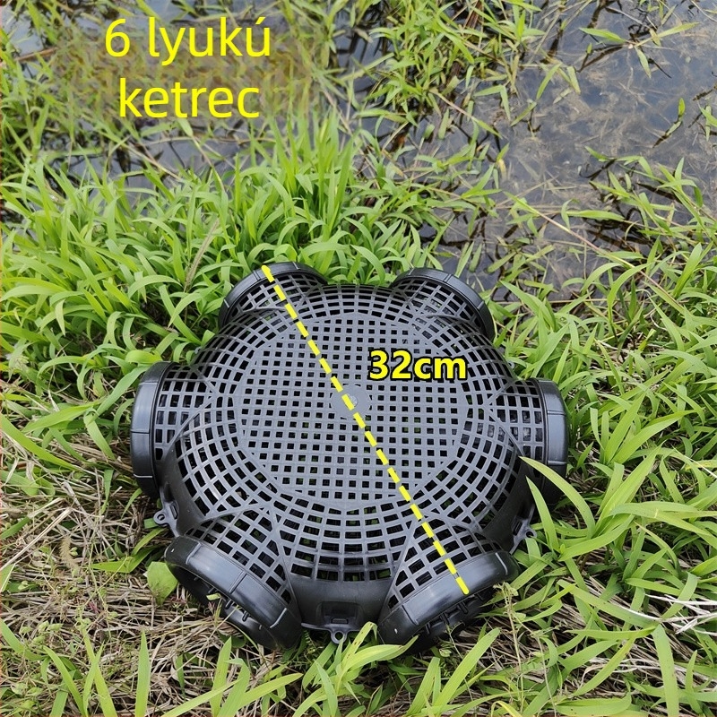 Többlyukas angolna-csali ketrec 3/6/8 lyukkal – csali angolnának, harcsának és garnéla
