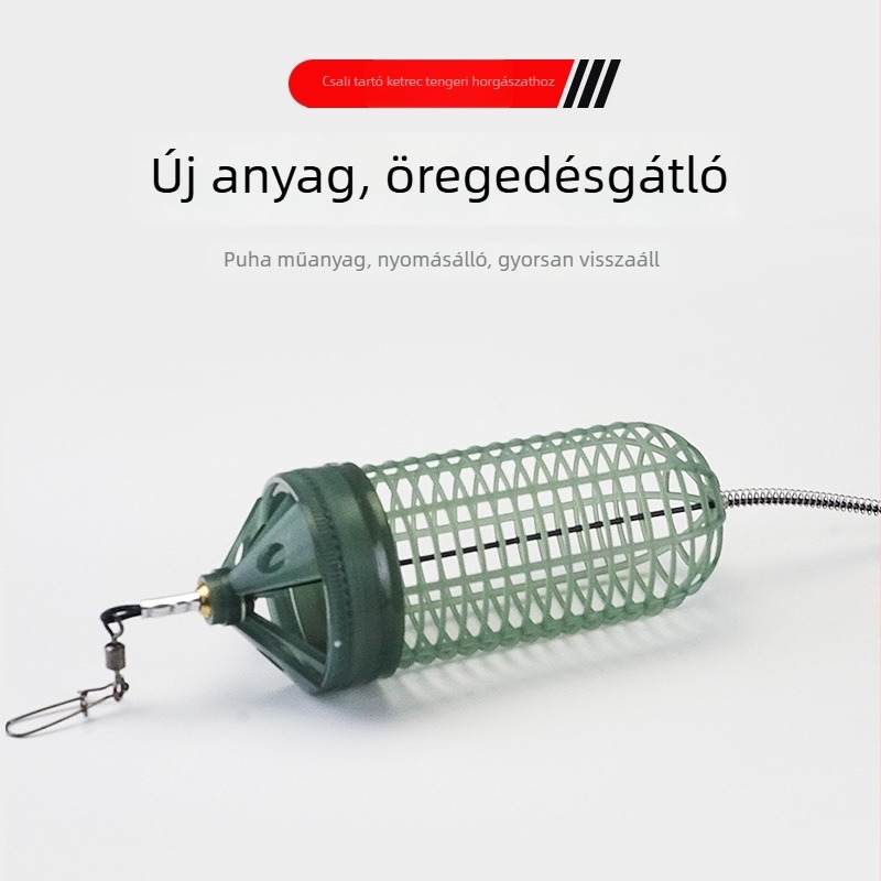 Garnéla ketrec olíva típusú, mélytengeri csalihálóval – fémből készült halászati etetőháló