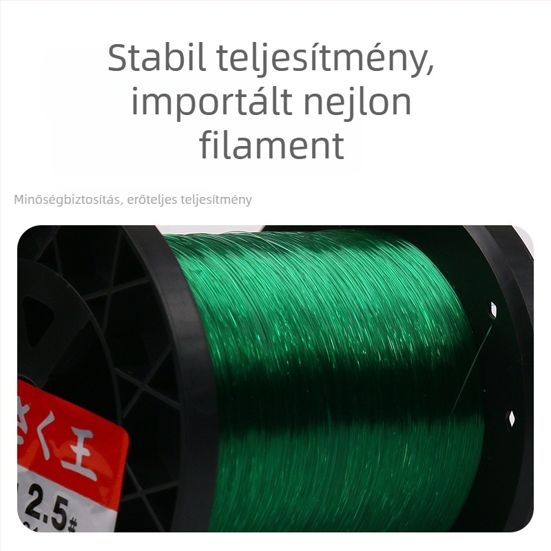 Rakagawa nylon horgász zsinór, 1000 m fő zsinór és előke, nagy szakítószilárdság, horgászfelszerelés