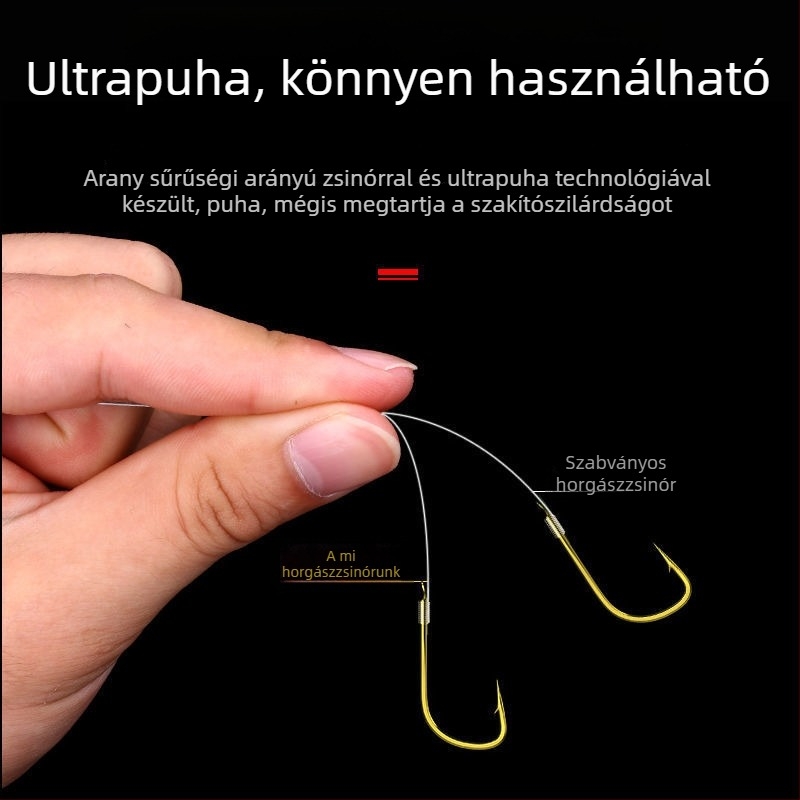 Ultra‑puha süllyedő horgász damil – fő damil és vezető, erős nejlon damil a műcsalikhoz, csavarodás elleni védelem