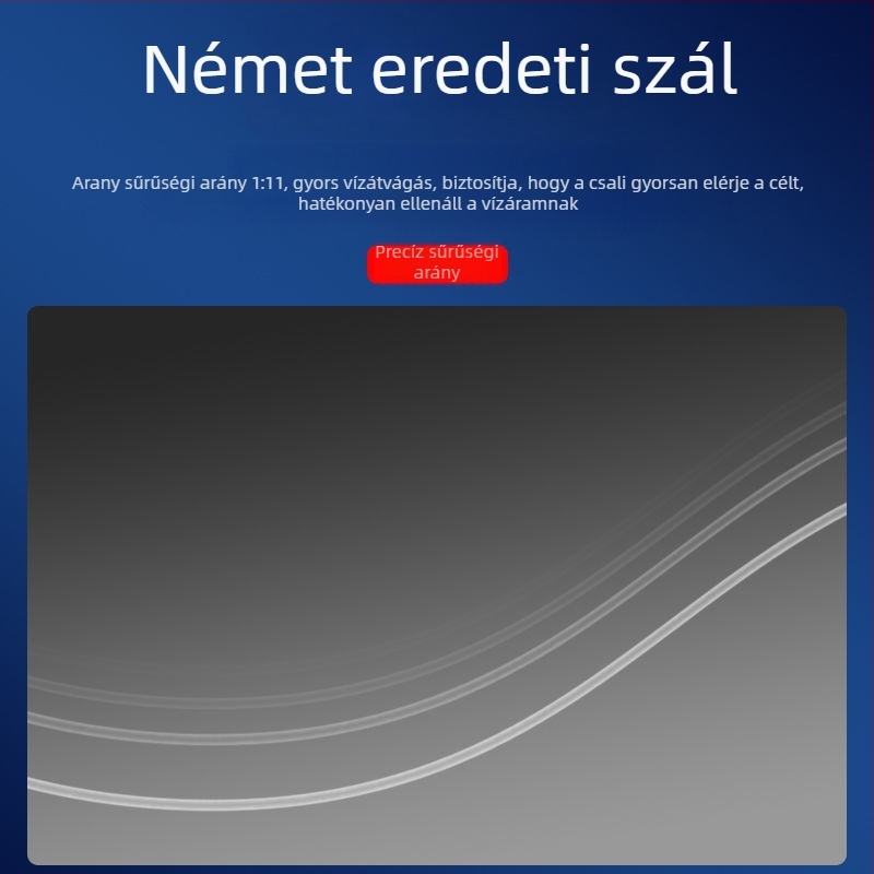 Ultra‑puha süllyedő horgász damil – fő damil és vezető, erős nejlon damil a műcsalikhoz, csavarodás elleni védelem