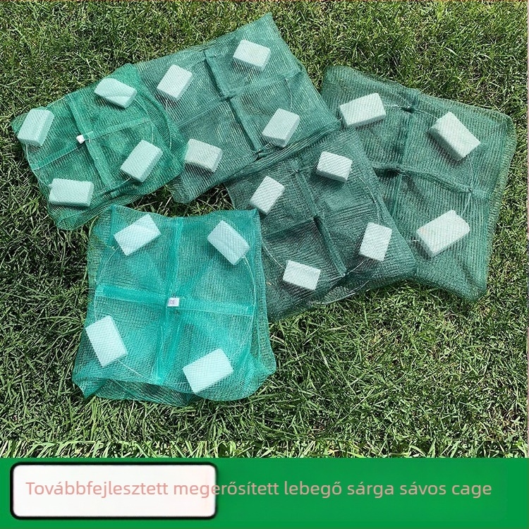 Eel Cage with Foam Floats, 4-Hole Floating Net for Eel Catching