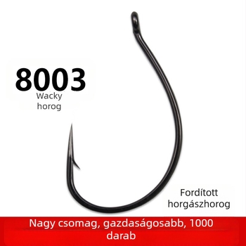 Fordított horog 8003, csalihorgok és puha csalihorgok, tömegcsomag édesvízi halakhoz