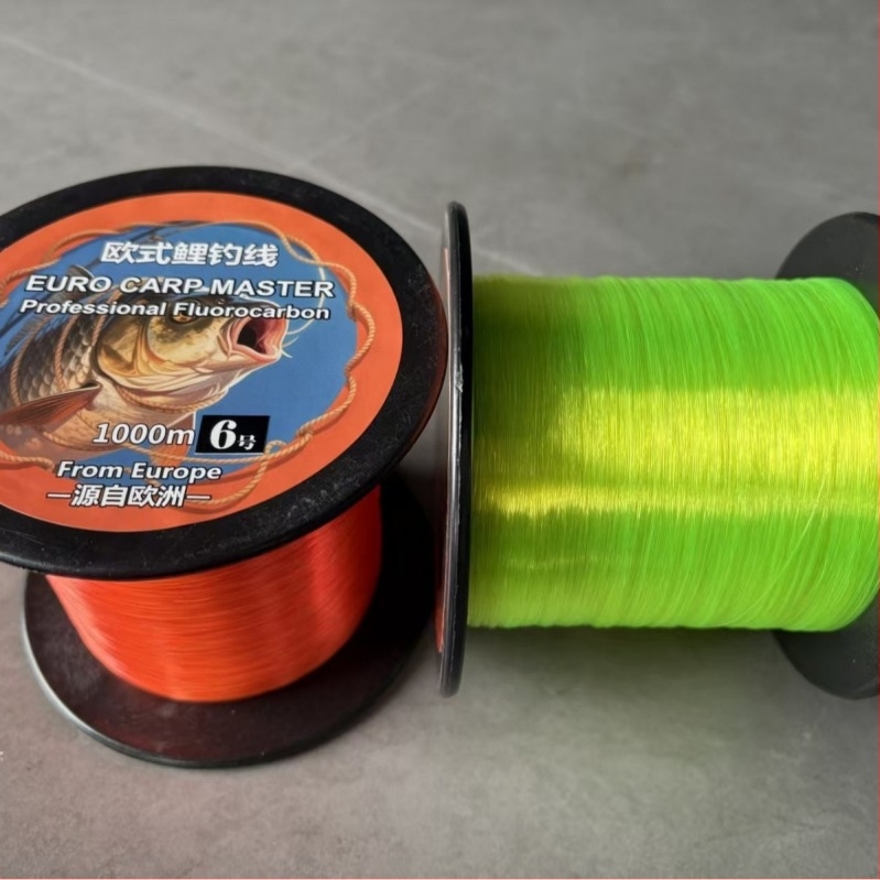 Uzaki európai pontyhorgászathoz használt fő zsinór, 1000 m, nylon, nagy szakítószilárdság