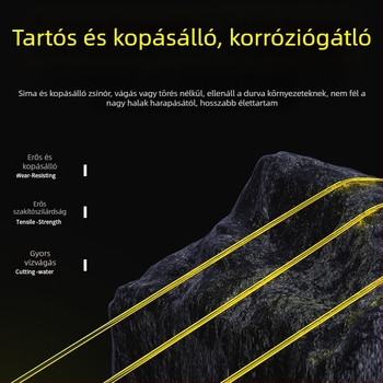 Ultra-erős nylon főline horgászathoz, alkalmas műcsalikhoz és tengeri horgászathoz, 10 db a dobozban