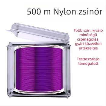Muzi nylon fő damil horgászathoz, 500 m, átlátszó