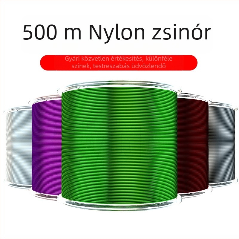 Muzi nylon fő damil horgászathoz, 500 m, átlátszó