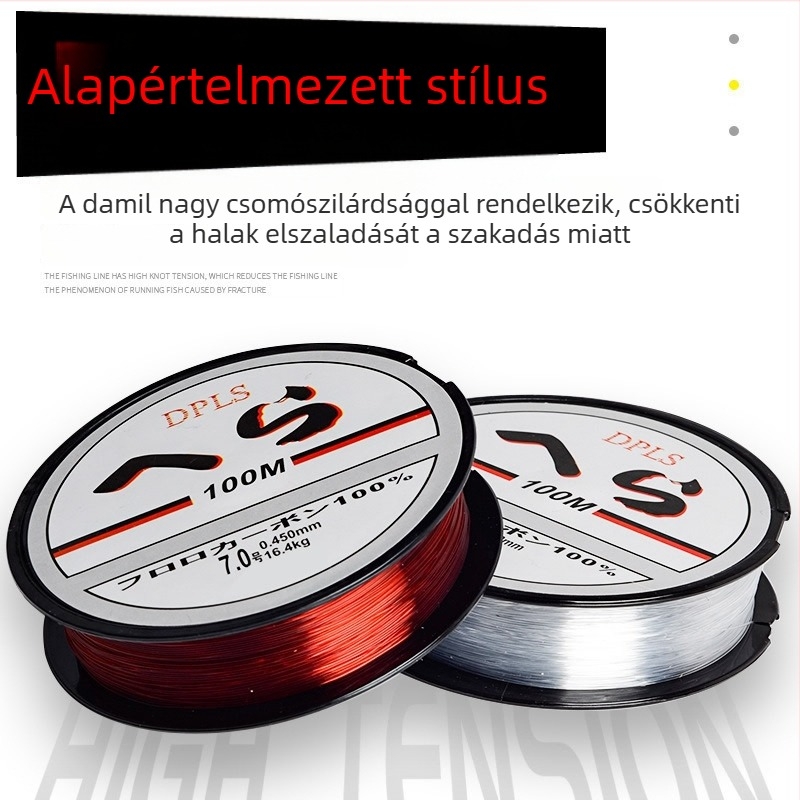 Anova 100 m nejlon horgász zsinór, fővonal csalikhoz, vezetővonal