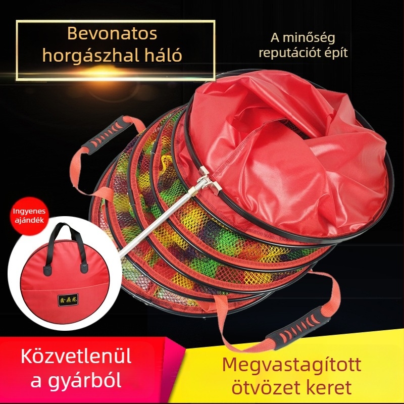 Masszív bevont nejlon halásztáska – szőtt halászati háló, felszerelés