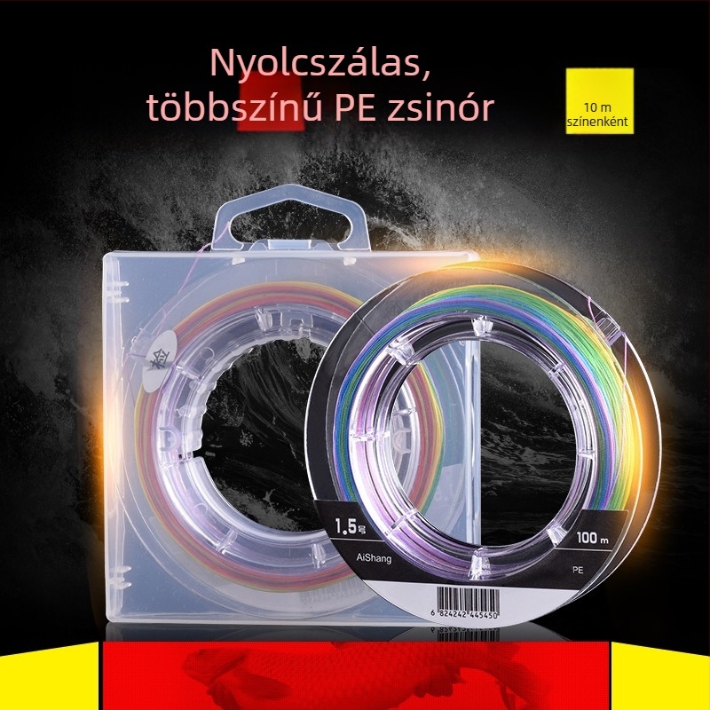 Feidu PE horgászzsinór, 8 szálas, több színű, strapabíró, 100 m, főzsinór