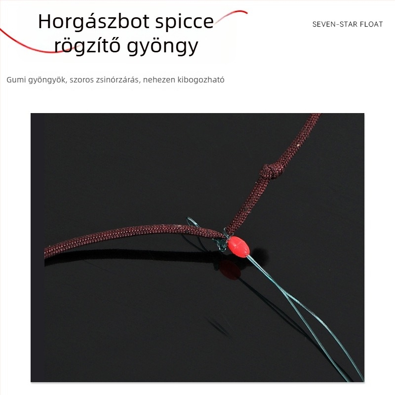 Hetes csillagos úszóhorgász készlet horoggal és fő damillal hagyományos vadvízi horgászathoz – magas érzékenység