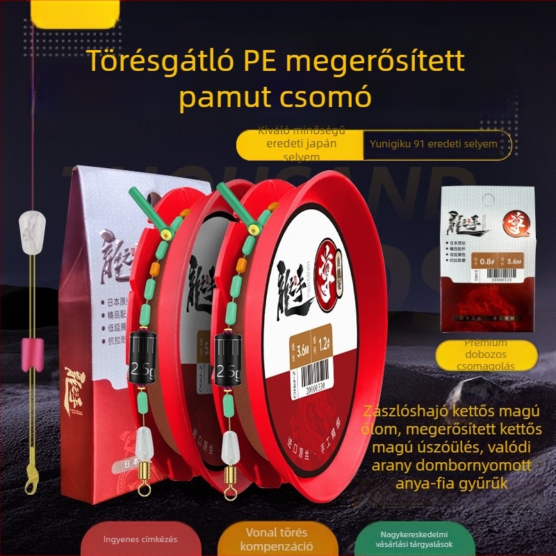 Csúcsminőségű fővonal készlet – kész nylon damil horgászathoz versenyzéshez
