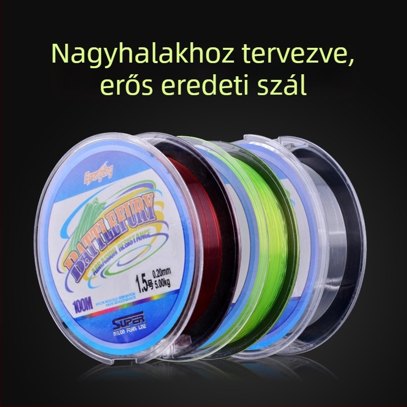Aishang nejlon tengeri horgászathoz, 100 m fő zsinór és vezető zsinór, nagy szilárdságú