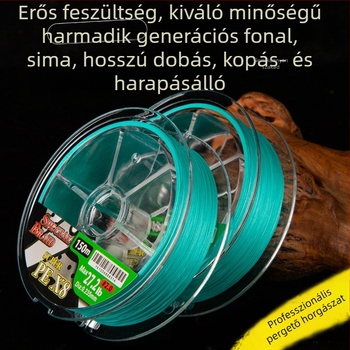 YGK 8-szálas PE zsinór, ultra-erős tengeri horgászathoz