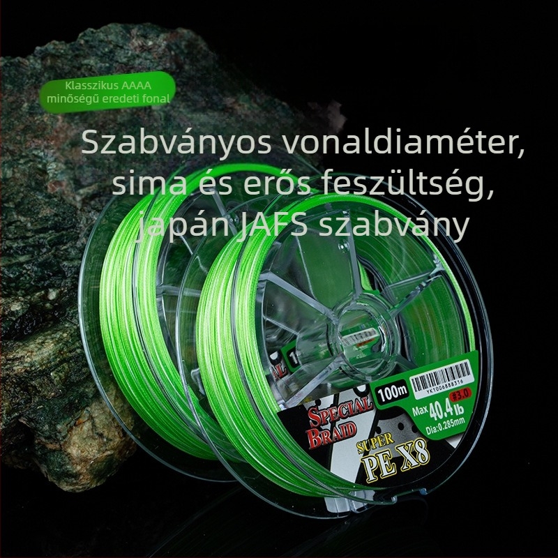 YGK 8-szálas PE zsinór, ultra-erős tengeri horgászathoz