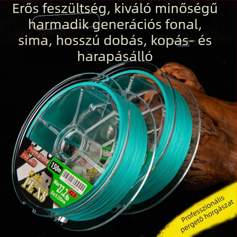 YGK 8-szálas PE zsinór, ultra-erős tengeri horgászathoz