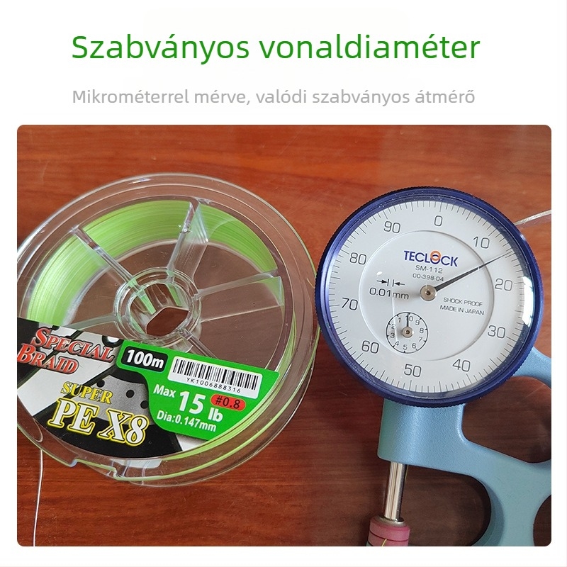 YGK 8-szálas PE zsinór, ultra-erős tengeri horgászathoz