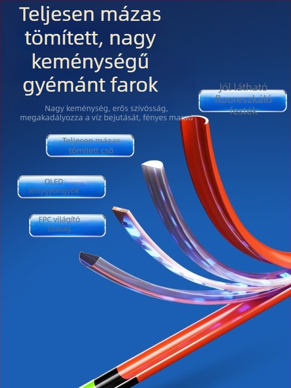 OLED világító úszó, galambtojás alakú, nagy érzékenység, színváltó, mélyvízi és versenyszerű használatra