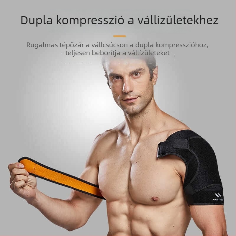 Sport vállvédő párnák állítható pántokkal, ficam elleni védelem