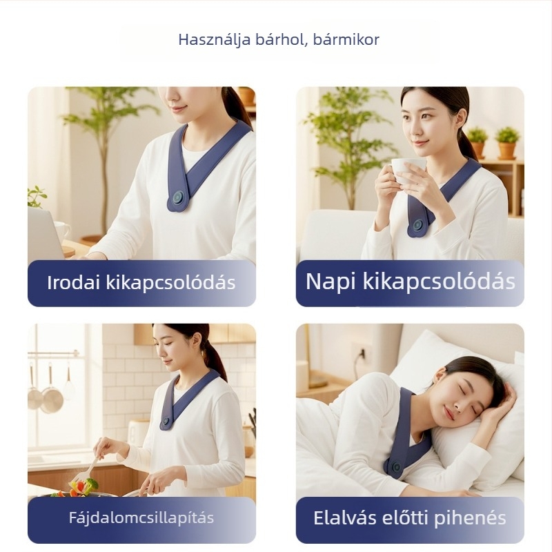 Bin Duokang hordozható piros fényes váll- és nyakpad, fizioterápia