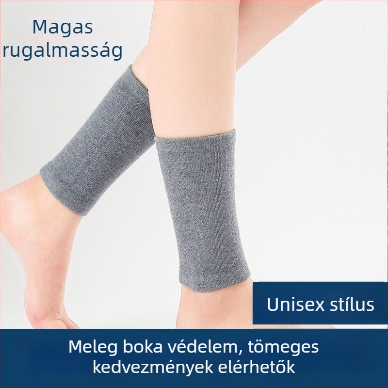 Kasmír boka- és lábszármelegítő, uniszex, őszi-téli, rövid, vastag védelem a bokának és a lábnak