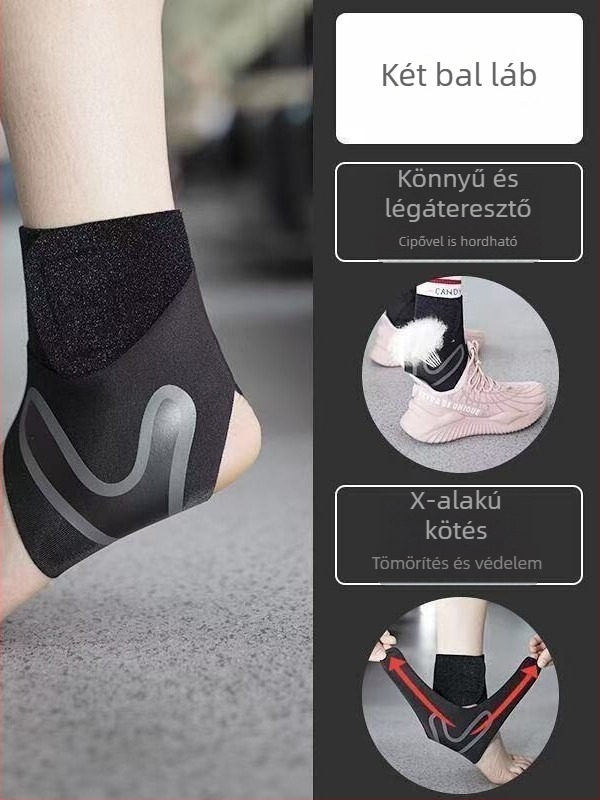 Boka támasztó készülék férfiak és nők számára, kosárlabda, sérülésmegelőzés és stabilizáció, lélegző, elasztikus boka-támogató