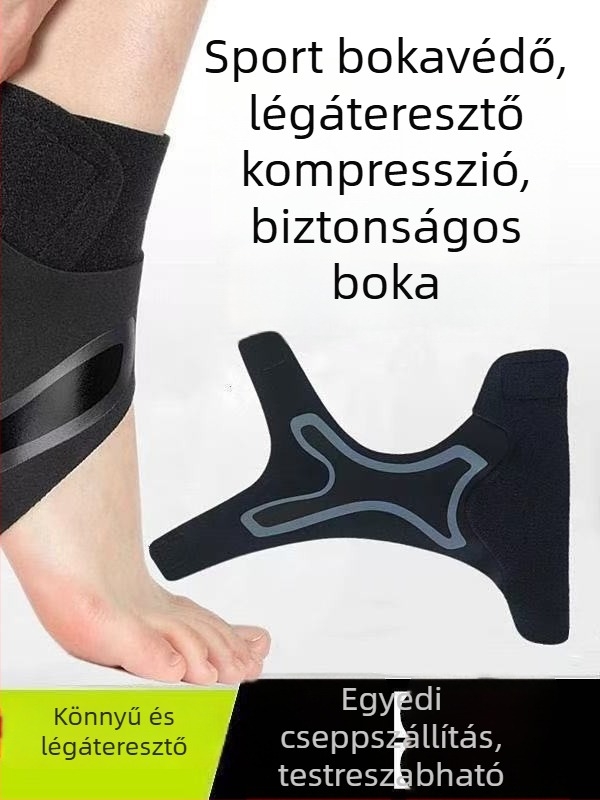 Boka támasztó készülék férfiak és nők számára, kosárlabda, sérülésmegelőzés és stabilizáció, lélegző, elasztikus boka-támogató