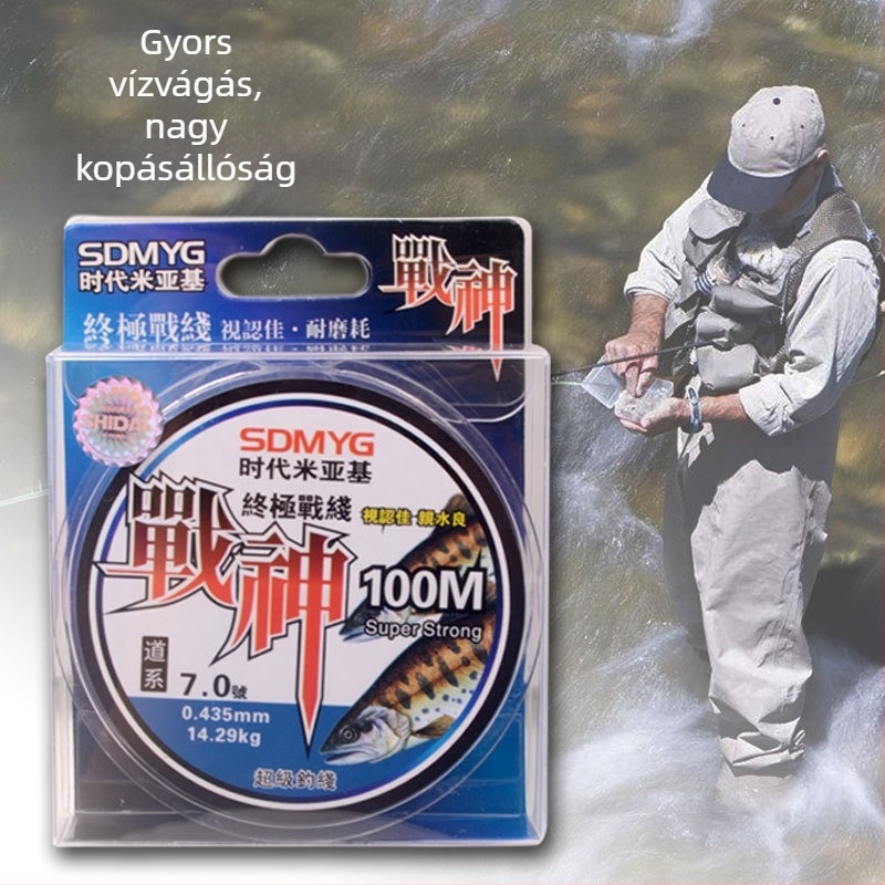Nylon horgász damil, 100 m, fő damil tengeri horgászathoz, Navigator Ares