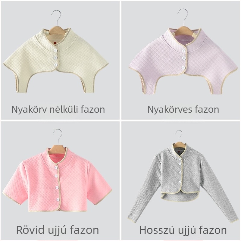 Pamut vállmelegítő sál nőknek, meleg védelmet nyújt a nyaknak és a vállaknak, méretek M/L/XL, szülés utáni időszakra