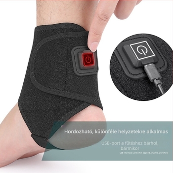 Intelligens USB-melegítésű boka protektor állandó hőmérséklettel, sporthoz, férfiak és nők számára