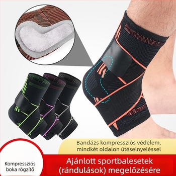 Boka védelem kompressziós pánttal kosárlabdára, futballra, hegymászáshoz és edzéshez – anti-rotációs ízületi védő
