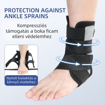 Bokarögzítő ortézis, elasztikus kötésű és kompressziós támogatás futáshoz