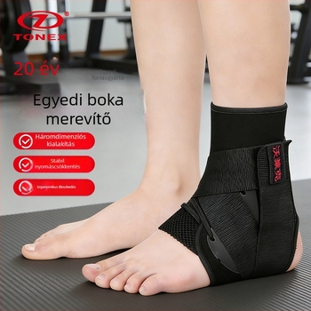 Fekete univerzális boka merevítő, lélegző, sportokhoz és hegymászáshoz