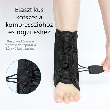 Kompressziós boka támasz ízületi támogatással és lábfixációval, fűző nélkül