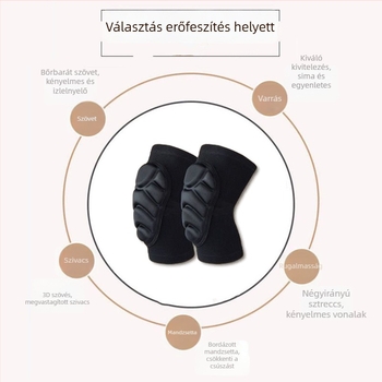 Röplabda könyökvédő, vastagított védőpárna, ütéscsillapító, alkalmas kapusnak, edzésre, táncra és síelésre