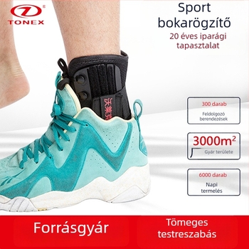 Kosárlabda kompressziós boka-támogatás, légáteresztő, rándulás elleni védelem