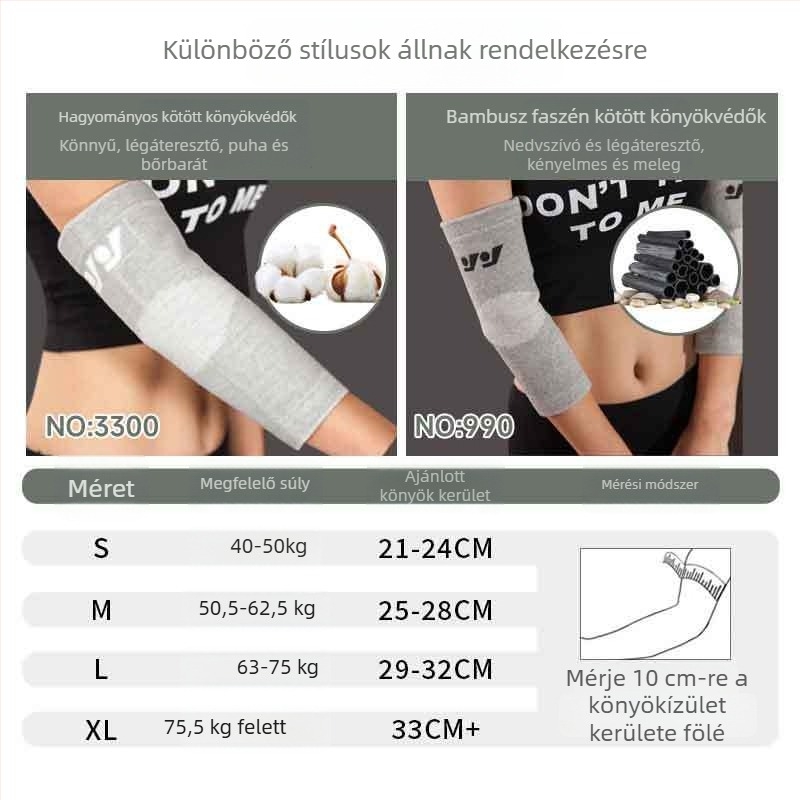 Négyirányú elasztikus kötött könyökvédő kosárlabdára, kerékpárra, futásra és edzésre — nyáron is lélegző karvédő