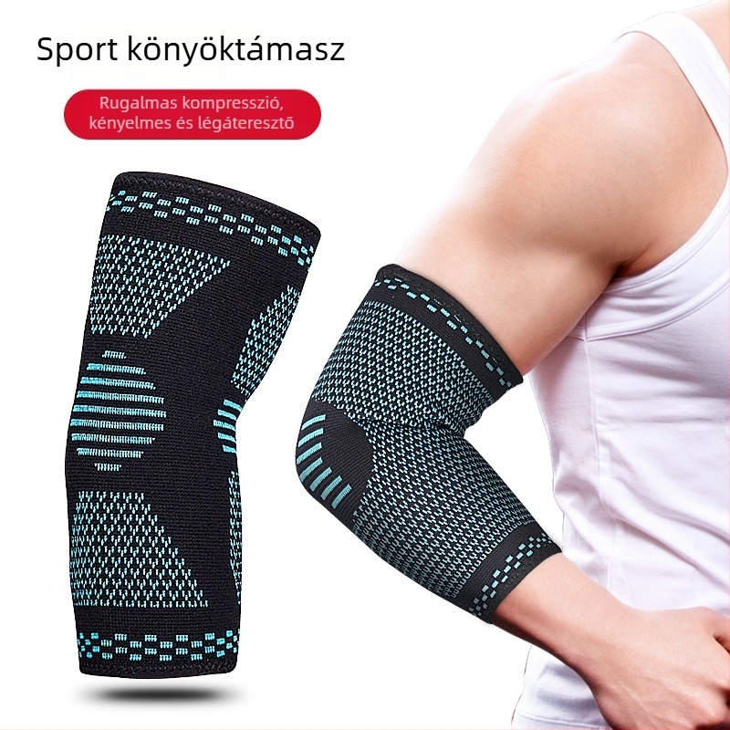 Sport könyökvédők férfiaknak és nőknek – kosárlabda, fitnesz, tollaslabda, röplabda, légáteresztő és meleg, kötött izzadságszívó könyökvédők
