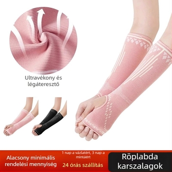 Röplabda könyökvédő és karvédő gyerekeknek és felnőtteknek, lélegző anyagú, csuklóvédővel