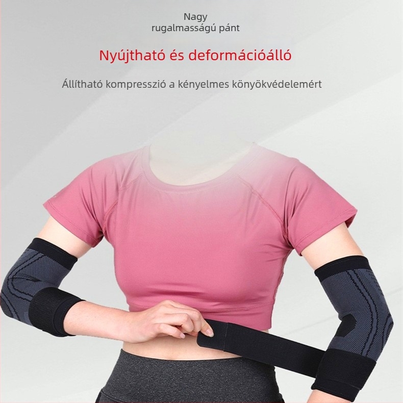 Sport könyökvédő és rögzítő szalagok – kosárlabda, kültéri edzés, felnőttek, védőfelszerelés könyöknek