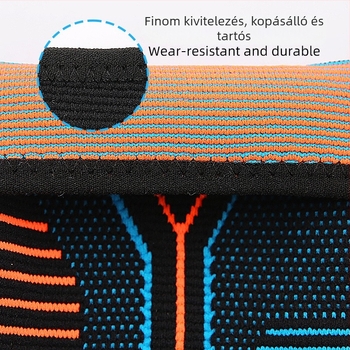 Nylon könyökvédők színes blokkokkal, rugalmas nyújtással, párnázással és nyomáscsillapítással kosárlabdára és edzésre