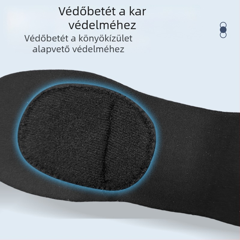 Könyökvédő kompressziós mandzsettával és párnával, teniszkönyök védelmére, badmintonhoz és sportokhoz