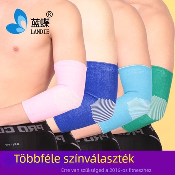 Blue Butterfly Nylon-spandex könyökvédő kompresszióval, minden sportág számára, méret 11×15 cm, felnőtteknek