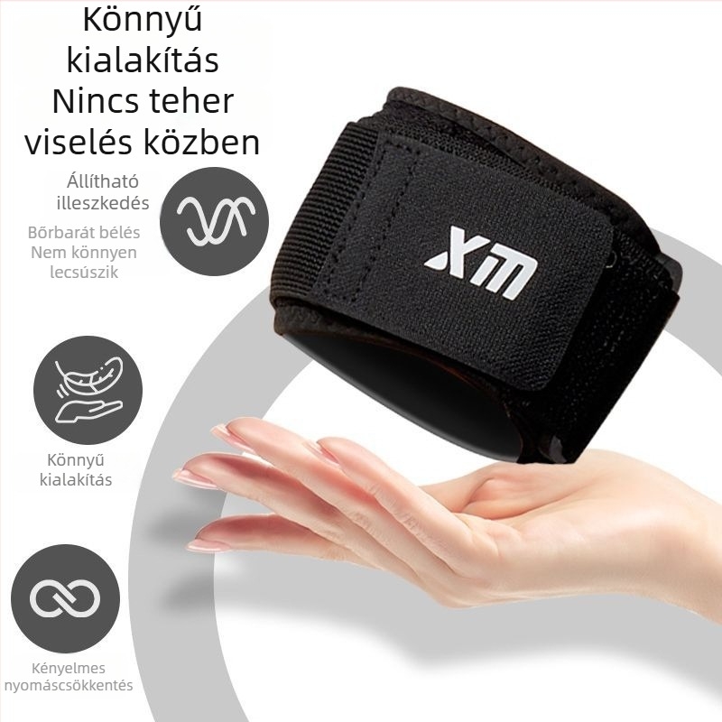 Könyökvédő karpánt körbefutó, állítható kompresszióval röplabdához