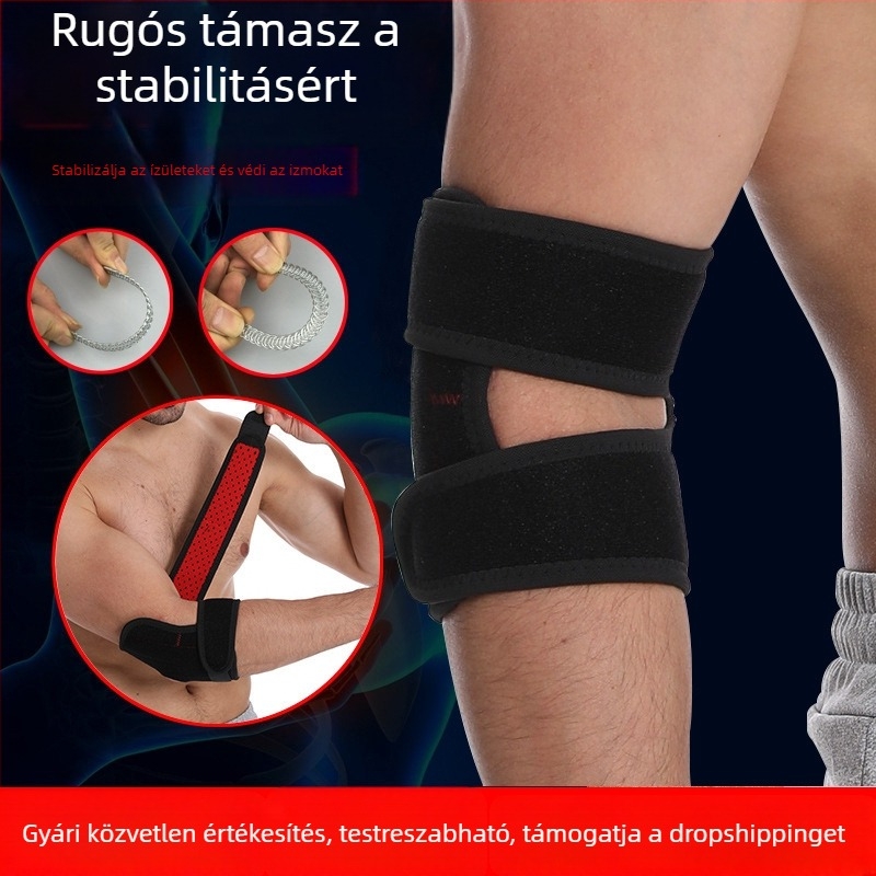 Kosárlabda könyökvédő, lélegző anyag, állítható rugós támasz