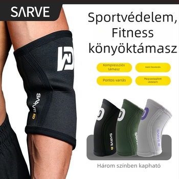 Férfi fitnesz könyökvédő – lélegző, izzadságelszívó kompressziós kötött kialakítás, kerékpárhoz, kosárlabdához és súlyemeléshez
